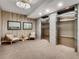 Lobby with contemporary seating and elevators at 1100 Howell Mill Nw Rd # 304, Atlanta, GA 30318