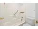 Bathroom with bathtub, toilet and grab bars at 2012 Variations Ne Dr, Atlanta, GA 30329