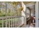 Private balcony overlooking wooded area at 1122 Westchester Ne Rdg, Atlanta, GA 30329