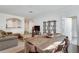 Open dining area with hardwood floors and farmhouse table at 1122 Westchester Ne Rdg, Atlanta, GA 30329