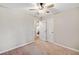 Bedroom with neutral walls, carpet, and ceiling fan at 51 Jennifer Ln, Rydal, GA 30171