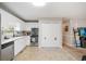 Galley kitchen with stainless steel appliances and white cabinets at 51 Jennifer Ln, Rydal, GA 30171