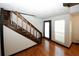 Wood stairs leading up to the second floor at 8441 Lake Dr, Snellville, GA 30039