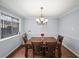Traditional dining room with hardwood floors, light paint, and seating for four at 2946 N Dekalb Dr # Apt C, Atlanta, GA 30340