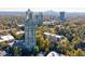 Stunning aerial view of the property showcasing the building's architecture and surroundings at 2870 Pharr Court South Nw # 2602, Atlanta, GA 30305