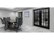 Conference room features a long table and stylish seating at 2870 Pharr Court South Nw # 2602, Atlanta, GA 30305