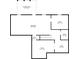 Floor plan of the basement highlighting the layout of multiple rooms and the hall at 207 Eagles Flight, Villa Rica, GA 30180