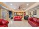 Inviting living area featuring tile floors, recessed lighting and a kitchenette at 291 Miquel Jorge Ln, Canton, GA 30115