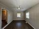 Spacious living area with wood flooring and large windows at 2053 Juanita St, Decatur, GA 30032