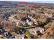 Aerial view of community, highlighting the listing home and surrounding amenities at 3419 Concord Loop, Atlanta, GA 30349
