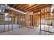 Unfinished basement with framing for future rooms at 3419 Concord Loop, Atlanta, GA 30349