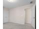 Simple bedroom with carpet flooring and neutral walls at 3419 Concord Loop, Atlanta, GA 30349