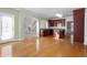 Spacious kitchen with an island and hardwood floors at 3419 Concord Loop, Atlanta, GA 30349