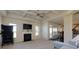 Spacious living room with coffered ceilings, fireplace, and abundant natural light at 108 Laurel Bay Se Dr, Loganville, GA 30052