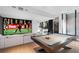 Finished basement features a large screen projector, pool table, and sleek modern design at 2716 Ridgewood Nw Rd, Atlanta, GA 30327