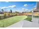 Wide shot of backyard with fresh sod at 112 Laurel Farms Ln, Dallas, GA 30157