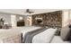 Main bedroom with stone fireplace and ample space at 8316 Hewlett Rd, Sandy Springs, GA 30350