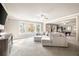 Spacious basement with sectional sofa, pool table, and views of the pool at 443 Wimbledon Ne Rd, Atlanta, GA 30324