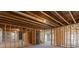 Unfinished basement with exposed framing and utilities at 2023 Fern Mountain Ln, Marietta, GA 30064