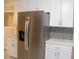 Stainless steel refrigerator in the kitchen at 3685 Emily Way, Atlanta, GA 30349