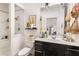 Bright bathroom with walk in shower and modern vanity with plenty of counter space at 978 North Ne Ave # 107, Atlanta, GA 30306