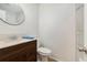 Modern bathroom with marble tile and updated vanity at 261 Quail Run, Roswell, GA 30076