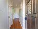 Entryway featuring hardwood floors and view of the stairs at 111 Swanton Hill Ct, Decatur, GA 30030
