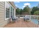 Cozy outdoor deck with seating area overlooking a refreshing pool at 6705 Brookline Ct, Cumming, GA 30040