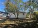Backyard featuring a home's exterior with trees and grass in a beautiful outdoor space at 31 N Broad N St, Porterdale, GA 30014