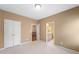 Bedroom with double door closet and access to bathroom at 255 Kendemere Pointe, Roswell, GA 30075