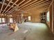 Unfinished basement with framing and plumbing at 3121 Morris Hills Dr, Dacula, GA 30019