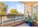 Private balcony with city views and potted plants at 3657 Peachtree Ne Rd # 2C, Atlanta, GA 30319