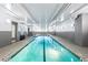 Indoor swimming pool with clean lines and calming blue water at 3657 Peachtree Ne Rd # 2C, Atlanta, GA 30319