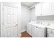 Laundry room with washer, dryer, and extra storage at 3657 Peachtree Ne Rd # 2C, Atlanta, GA 30319