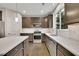 Modern kitchen with stainless steel appliances, quartz countertops, and hardwood floors at 147 Stargaze Rdg, Canton, GA 30114