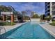 Luxury lap pool and outdoor entertaining space at 2520 Peachtree Nw Rd # Ph 2102, Atlanta, GA 30305