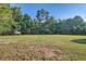 Spacious grassy land with mature trees, offering privacy and space at 1565 Dr Bramblett Rd, Cumming, GA 30028