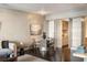 Charming dining area adjacent to the kitchen, featuring a round table and sophisticated interior design at 75 14Th St # 3640, Atlanta, GA 30309