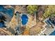 Aerial view of a private community pool at 1115 Cannongate Sw Xing, Marietta, GA 30064