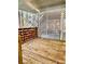 View of wooden outdoor porch featuring lattice at 321 Bouldercrest Way, Woodstock, GA 30188