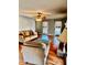 Cozy living room featuring hardwood floors, and a ceiling fan at 321 Bouldercrest Way, Woodstock, GA 30188