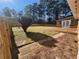 Spacious backyard with a deck, and a partially fenced yard at 4129 Pepperdine Dr, Decatur, GA 30034