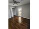 Bedroom with hardwood floors, closet and french doors at 4129 Pepperdine Dr, Decatur, GA 30034