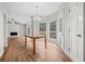 Breakfast area with wood floors and access to backyard at 1238 Sandy Creek Rd, Fayetteville, GA 30214