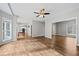 Spacious living room with hardwood floors and open floor plan at 1238 Sandy Creek Rd, Fayetteville, GA 30214