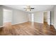 Main bedroom with ceiling fan and walk-in closet at 1238 Sandy Creek Rd, Fayetteville, GA 30214