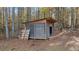 Wooden storage shed in the backyard at 1238 Sandy Creek Rd, Fayetteville, GA 30214