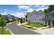 Aerial view of a residential street with houses in varying architectural styles at 1010 Coleman Place Dr, Roswell, GA 30075