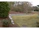 Landscaped backyard with retaining wall and new sod at 1010 Coleman Place Dr, Roswell, GA 30075