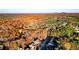 Aerial view of neighborhood surrounded by colorful fall trees, highlighting a peaceful community setting at 271 Brooks Rackley Rd, Dallas, GA 30157